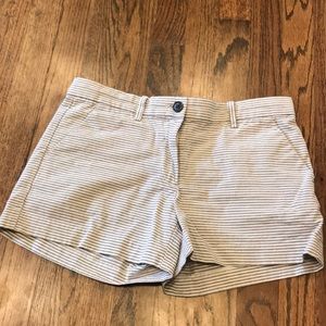 Light Blue Striped Shorts